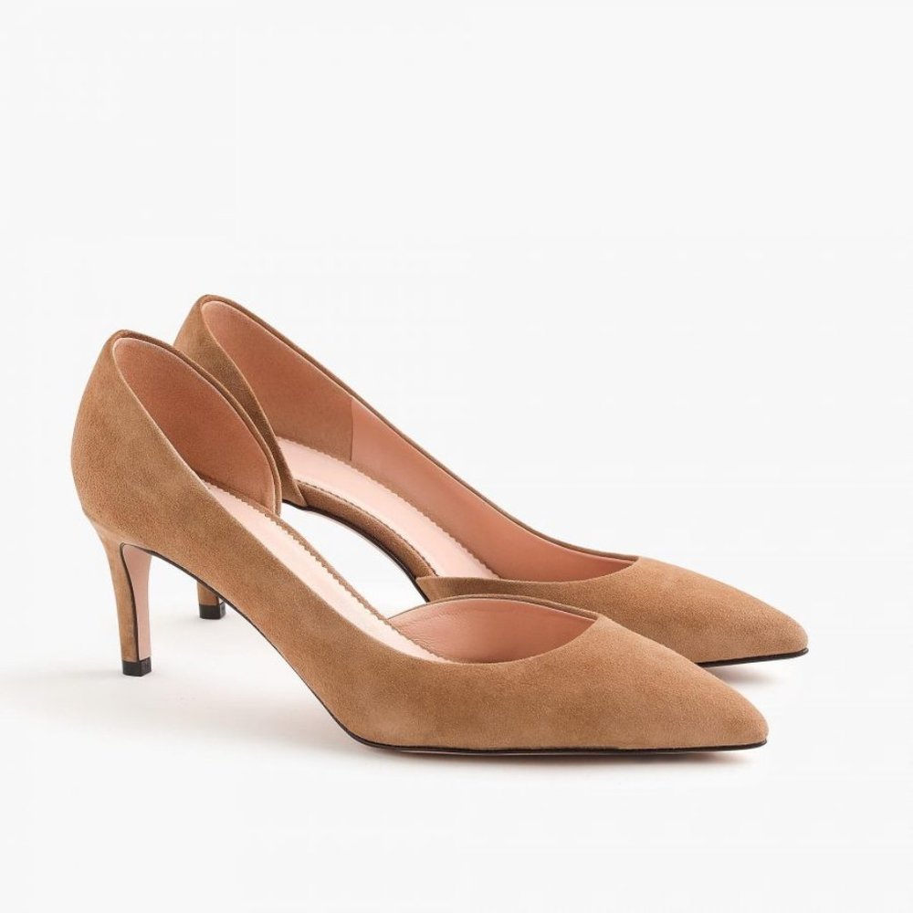 JCrew Lucie suede pumps